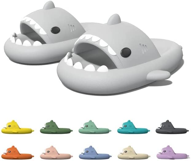 Shark Slippers, Fashionable And Cute Summer Non-Slip Beach Slippers.