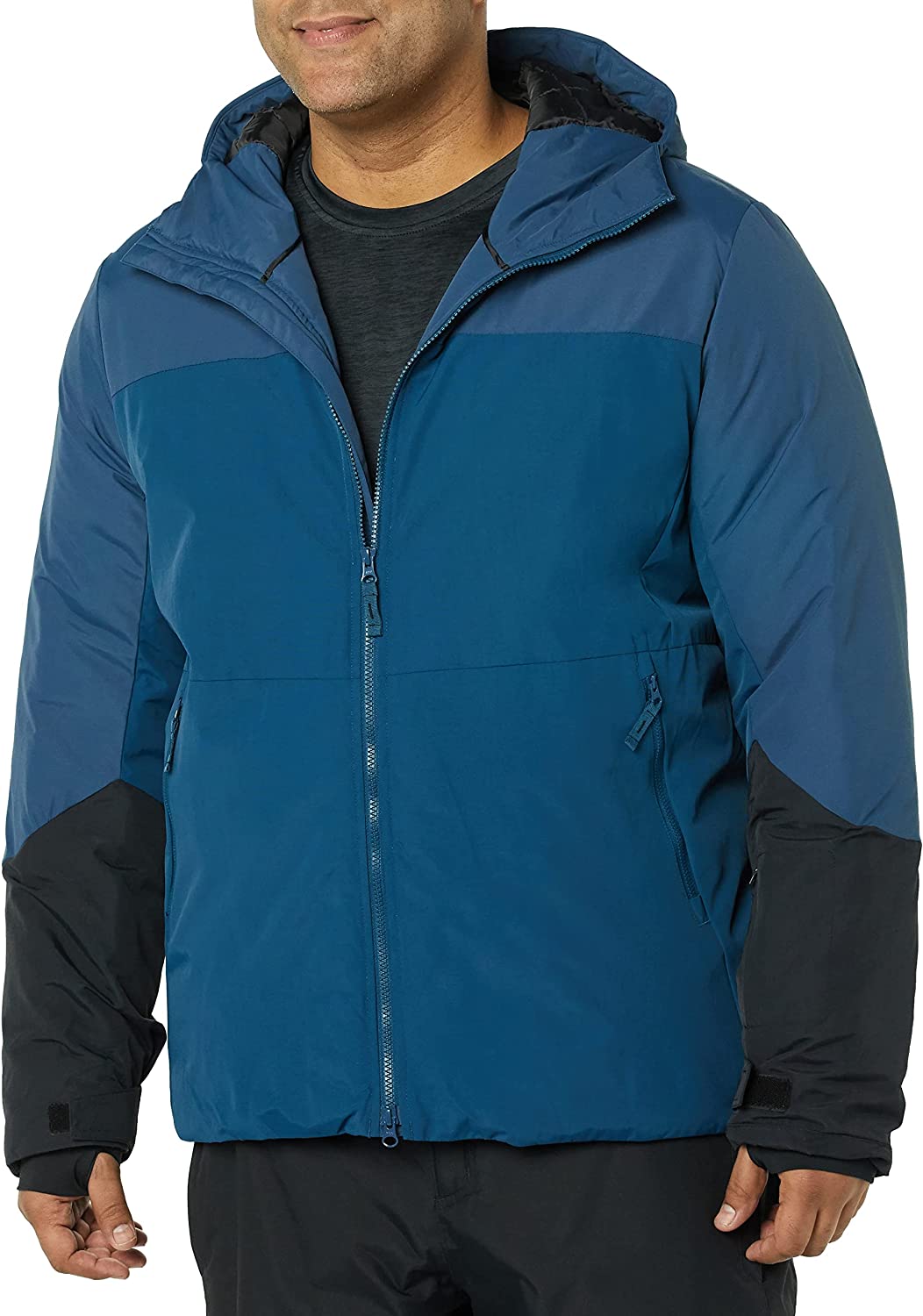 Amazon Essentials Men's Long-Sleeve Insulated Water-Resistant Hooded Snow Jacket