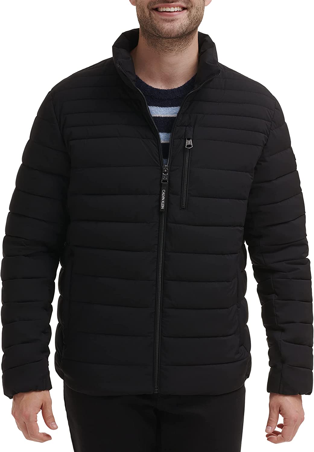 Calvin Klein mens Lightweight Water Resistant Packable Down Puffer Jacket (Standard and Big & Tall)
