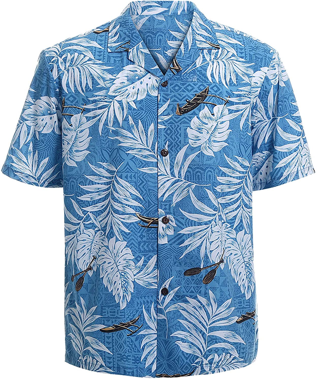 Hawaiian Shirts for Men Short Sleeve Regular Fit Mens Floral Shirts