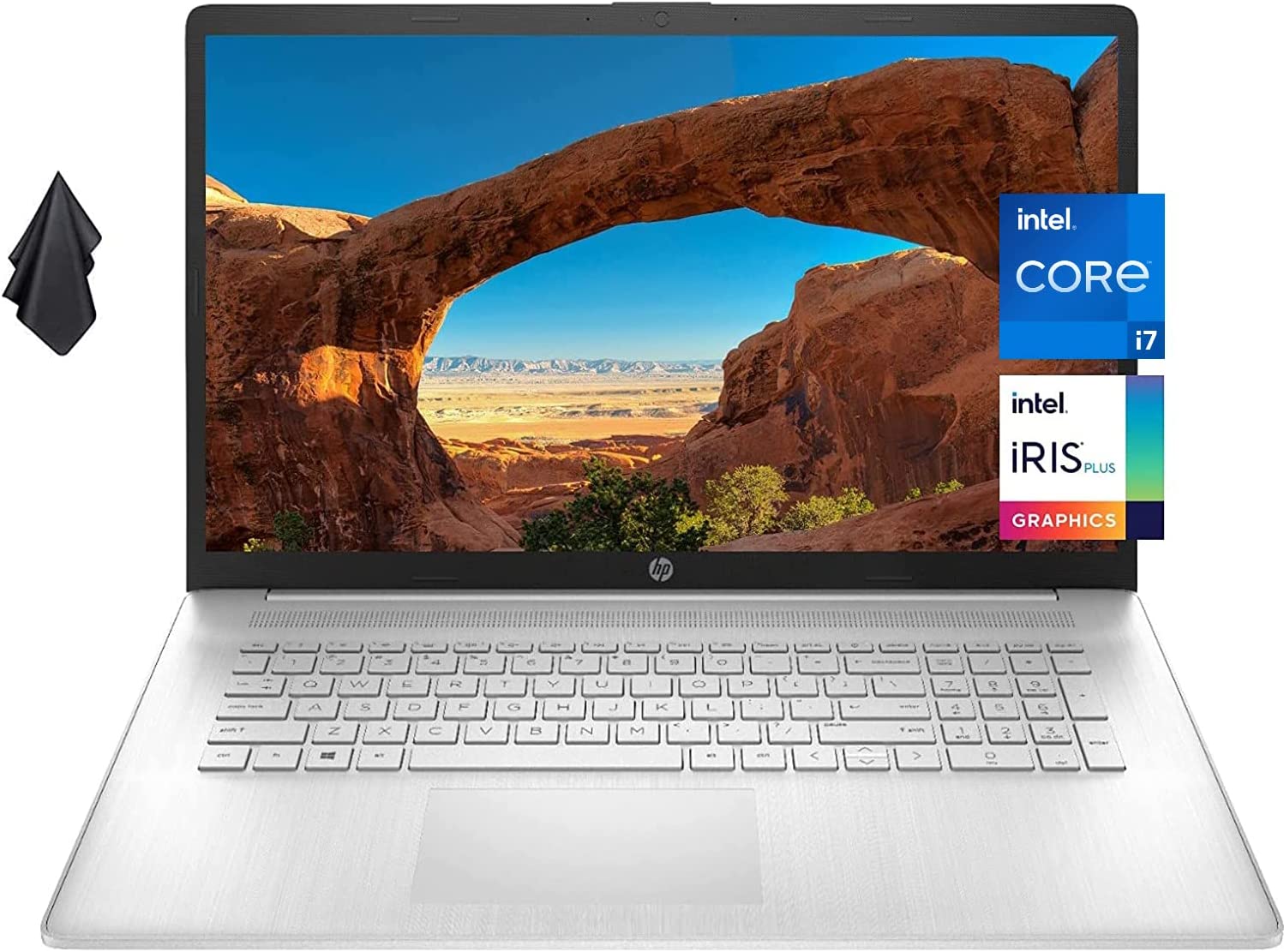 2022 Newest HP 17 Laptop, 17" HD+ Anti-Glare Screen, 11th Gen Intel Core i7-1165G7, Intel Iris Xe Graphics, 32 GB RAM, 1 TB PCIe SSD, Long Battery Life, Webcam, Mics, Windows 11