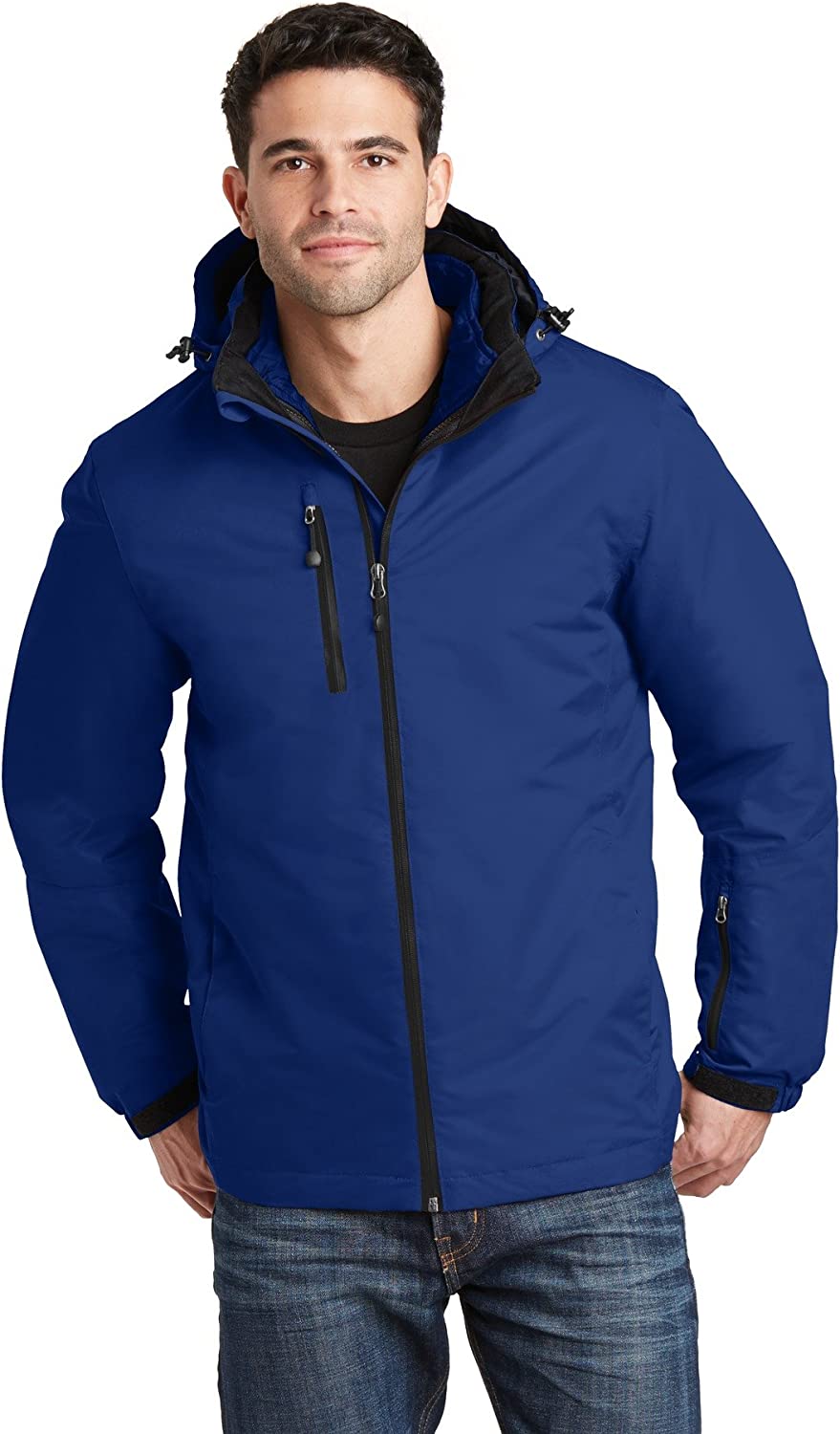Port Authority Vortex Waterproof 3-in-1 Jacket J332 Night Sky Blue/Black Medium
