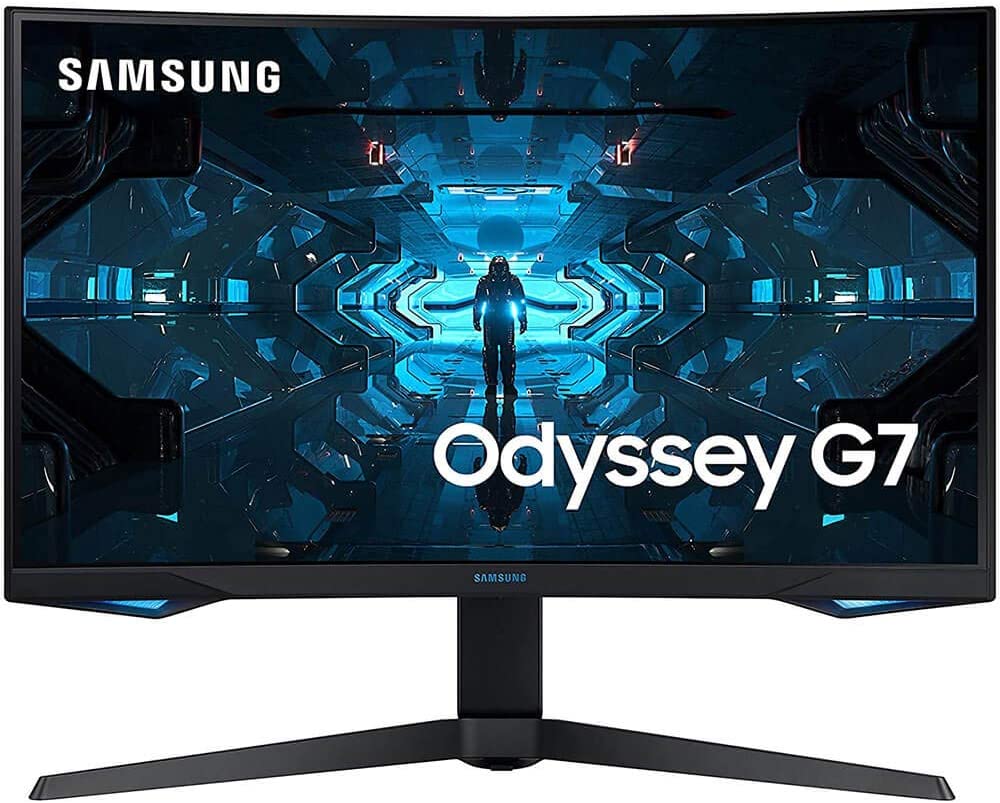 SAMSUNG Odyssey G7 Series 32-Inch WQHD (2560x1440) Gaming Monitor, 240Hz, Curved, 1ms, HDMI, G-Sync, FreeSync Premium Pro (LC32G75TQSNXZA)