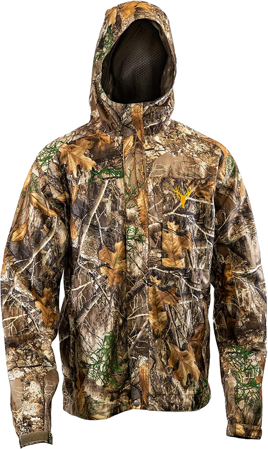 HOT SHOT Men’s Camo Rain Jacket - Breathable, Ultra-Light Mesh, Waterproof Outdoor Hunting Apparel
