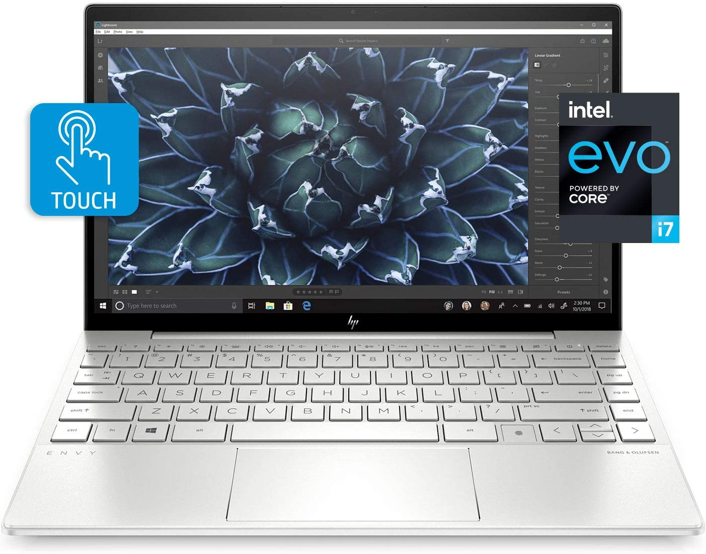 HP ENVY 13 Laptop, Intel Core i7-1165G7, 8 GB DDR4 RAM, 256 GB SSD Storage, 13.3-inch FHD Touchscreen Display, Windows 10 Home With Fingerprint Reader, Camera Kill Switch (13-ba1010nr, 2020 Model)