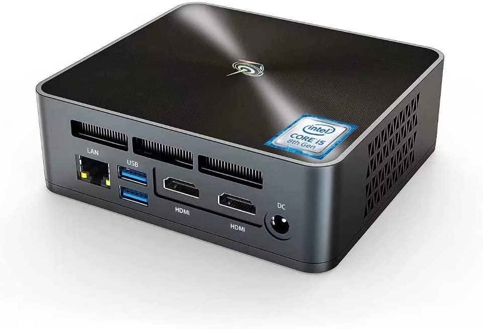 New 8th Generation Intel 4 Cores 8 Thread i5-8279U Processor(up to 4.1Ghz),Win11 Pro Beelink Mini pc with 16G DDR4 RAM/500GB NVMe M.2 SSD, Support 4K Dual HDMI Display,WiFi5,BT5.0, 4*USB 3.0
