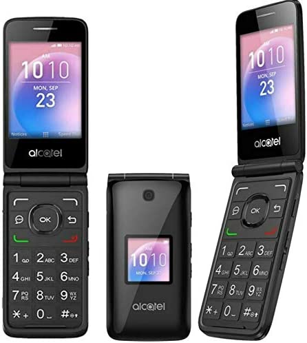 Flip Phone 4G LTE GSM Alcatel Go Flip Factory Unlocked BIG BUTTONS + External LCD Bluetooth WIFI Mp3 Camera Elderly A405DL