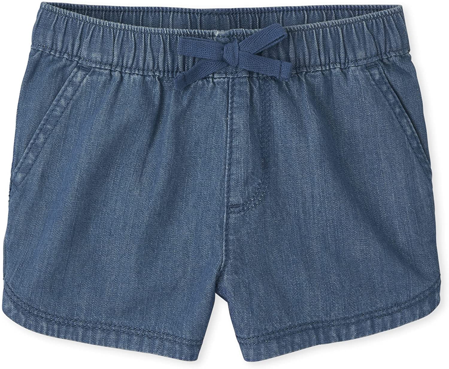The Children's Place Baby and Toddler Girls Denim Pull on Shorts
