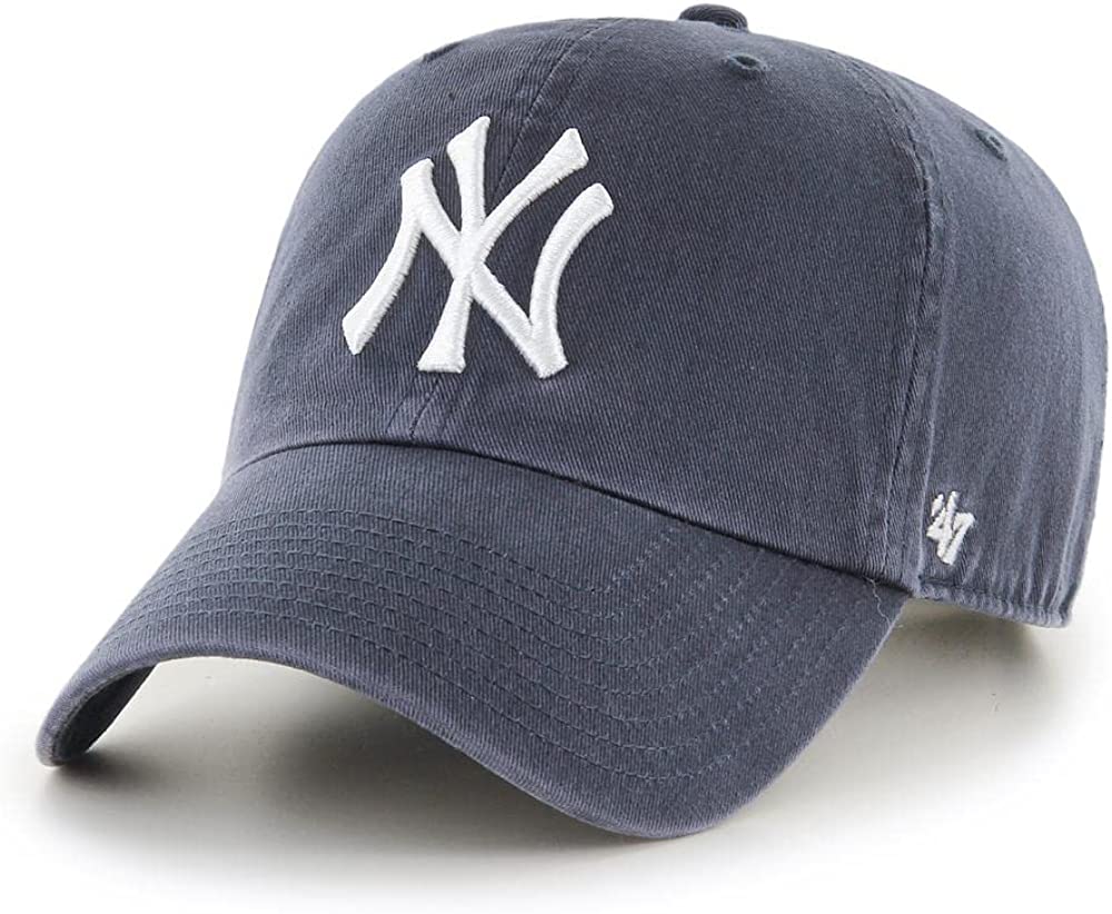 '47 MLB Vintage Navy Clean Up Adjustable Hat, Adult (New York Yankees Vintage Navy)