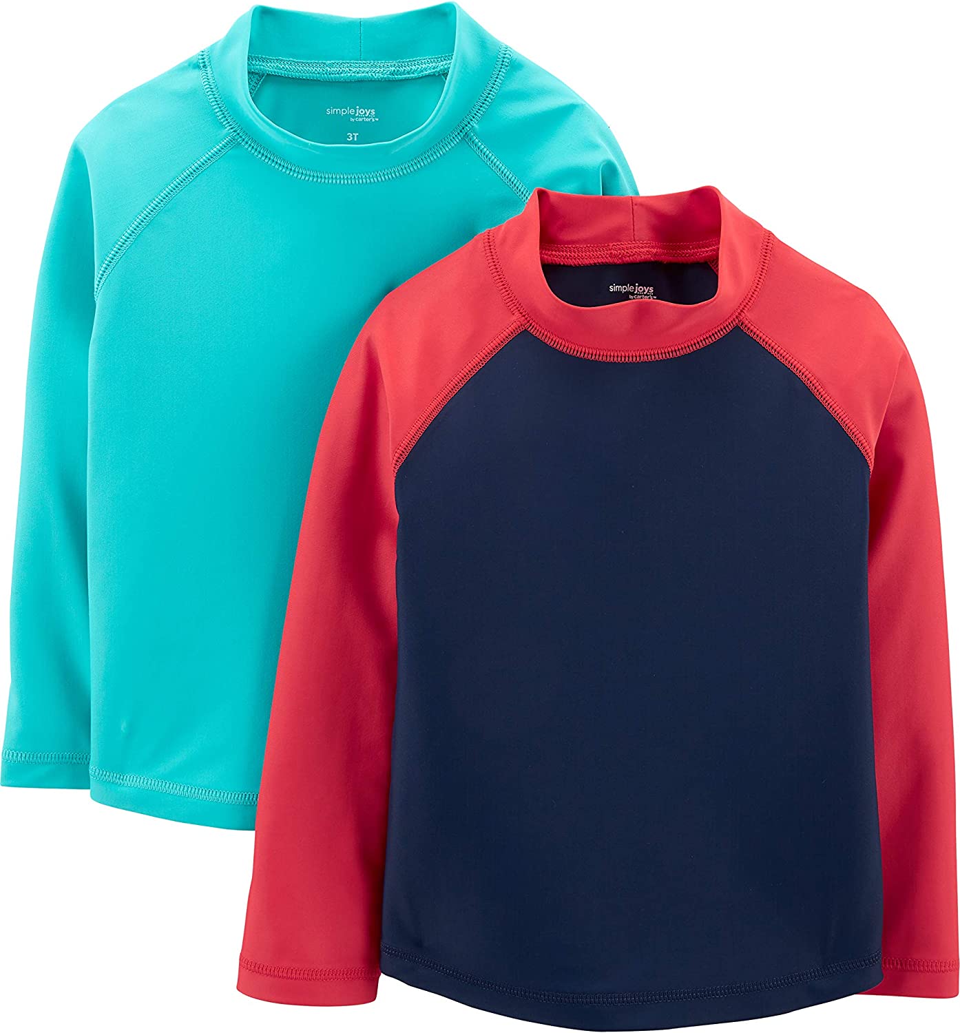 Simple Joys by Carter's Toddlers and Baby Boys' Assorted Rashguard Set, Pack of 2