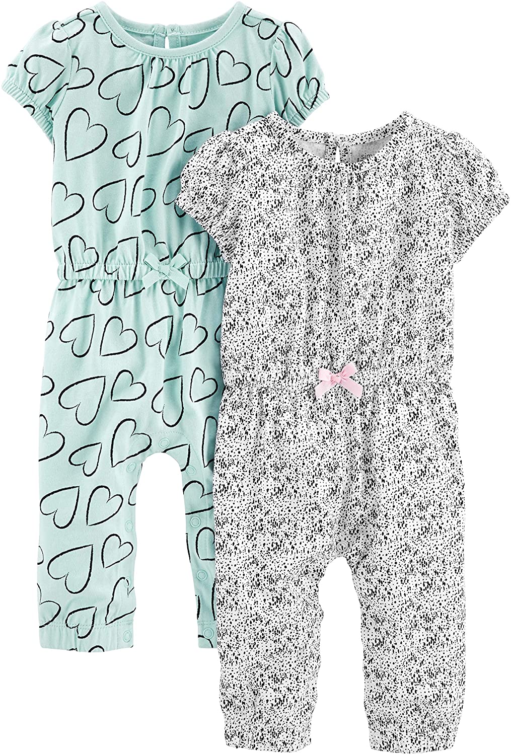 Simple Joys by Carter's Baby Girls' Jumpsuits, Pack of 2