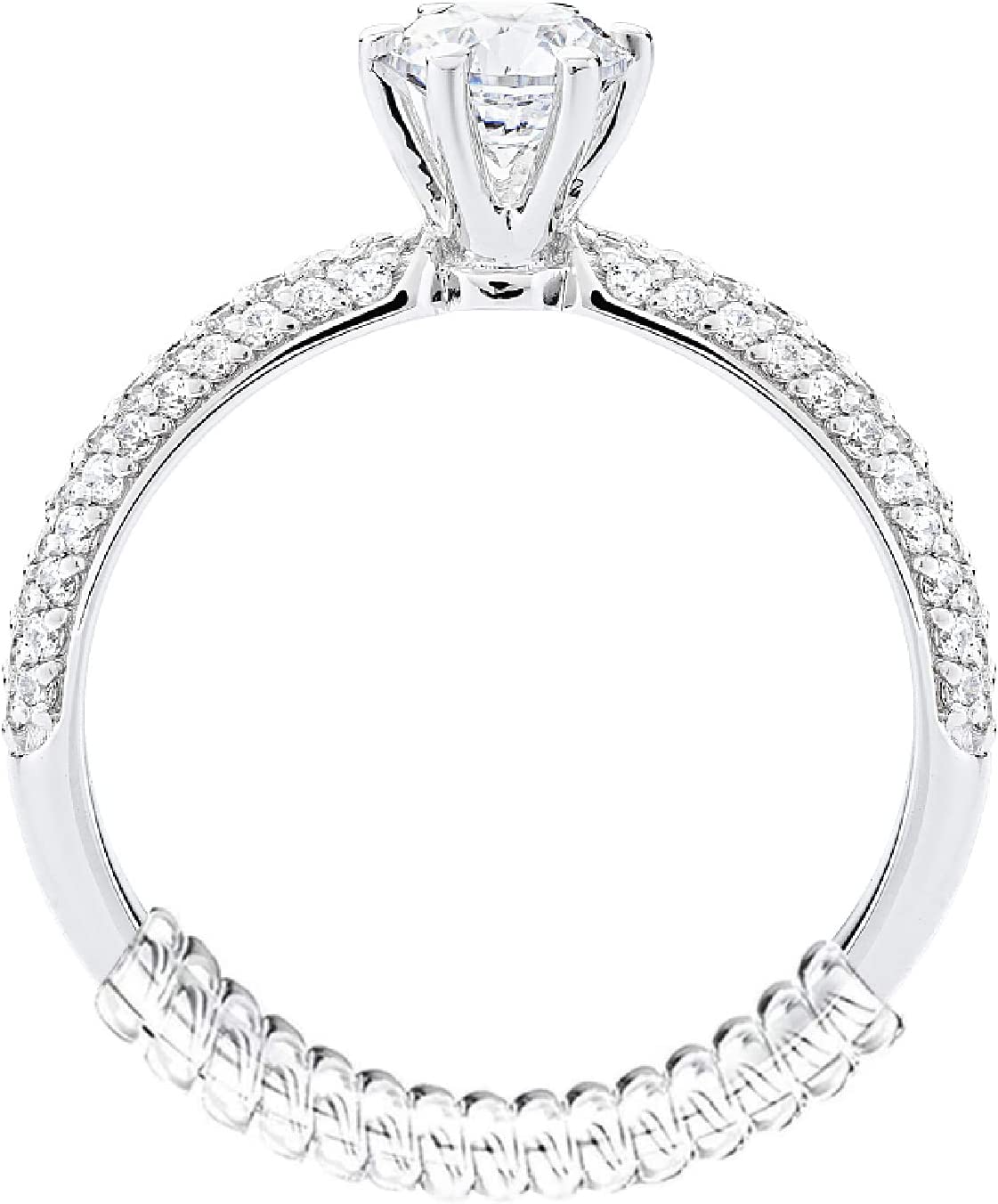 TAHEXUN Ring Size Adjuster for Loose Rings - 12-Pack Tightener Set Include 3 Sizes for Adjusting Jewelry Size and Solving Problems Easily