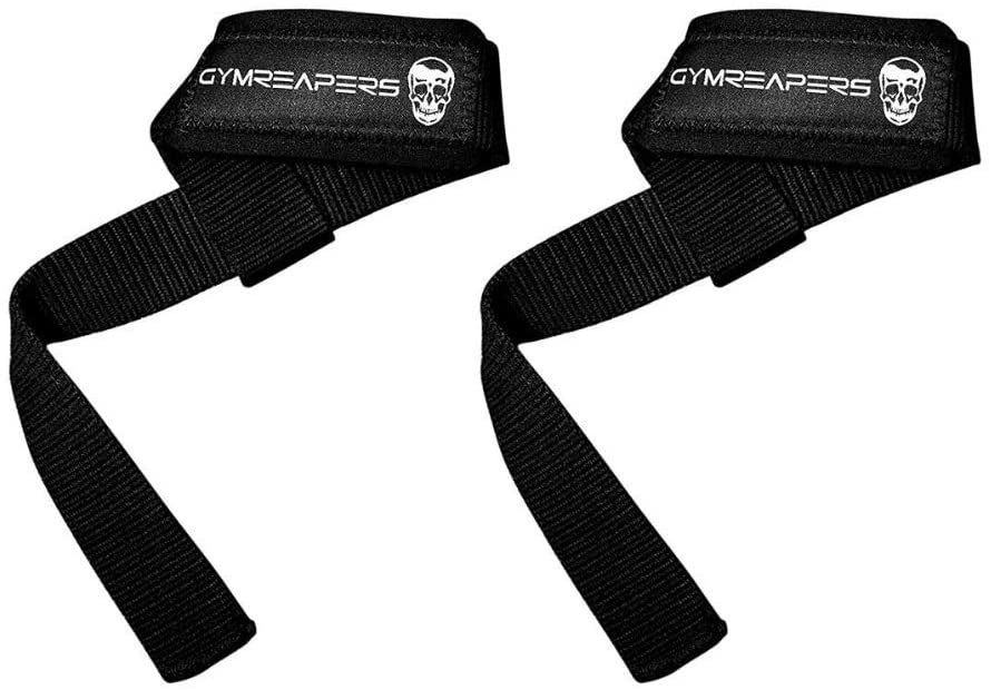 Gymreapers Lifting Wrist Straps for Weightlifting, Bodybuilding, Powerlifting, Strength Training, & Deadlifts - Padded Neoprene with 18 inch Cotton