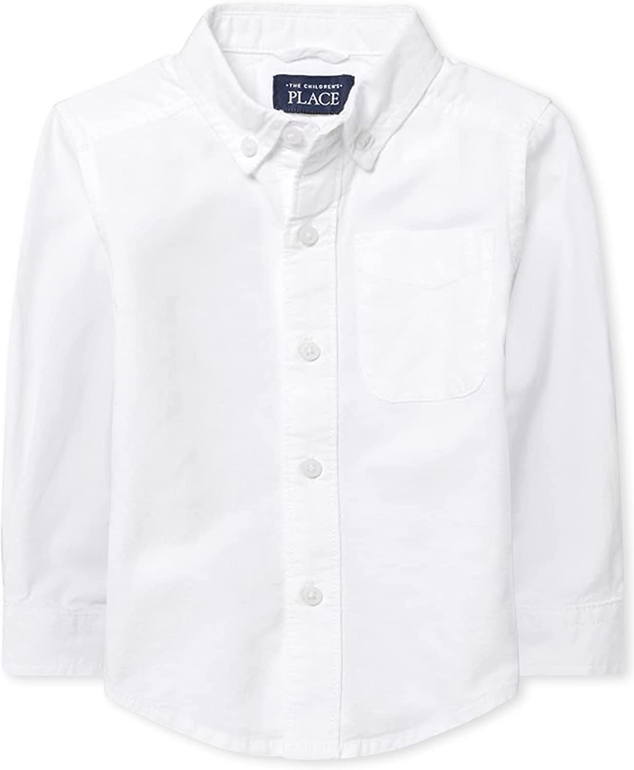 The Children's Place Baby Toddler Boys Long Sleeve Oxford Button Down Shirt