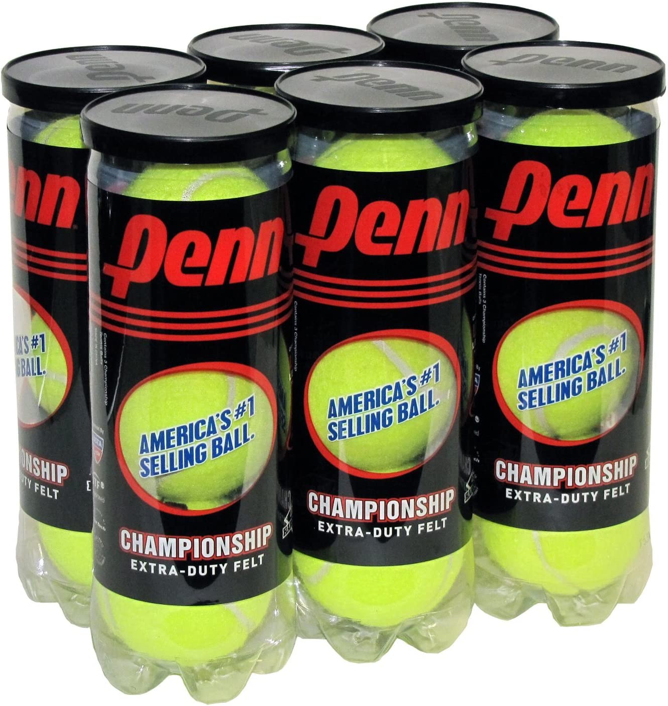 Penn Championship Extra Duty Tennis Balls 6 Pack