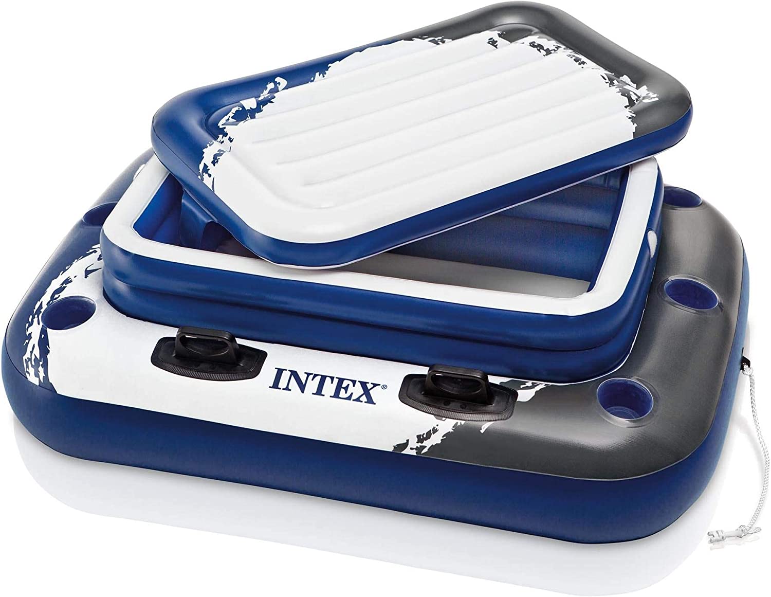 Intex 58821EP Inflatable Mega Chill II 72 Can Beverage Cooler Float With Lid