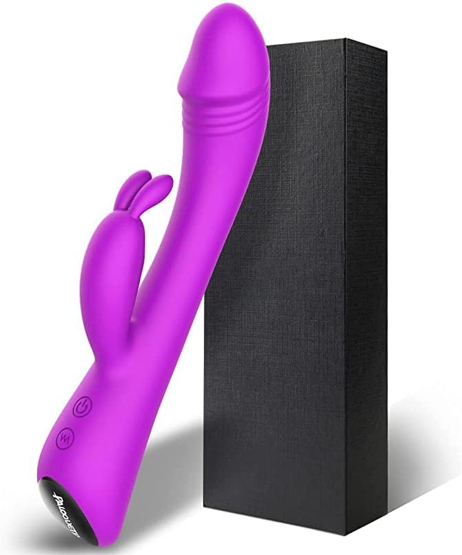 PALOOUETH Rabbit Vibrator Vibrator Dildo for Women Vaginal Health : G Spot Vibrator with Bunny Ears 9 Vibrations, Waterproof Clitorals Stimulator for Beginners Adults, Anita