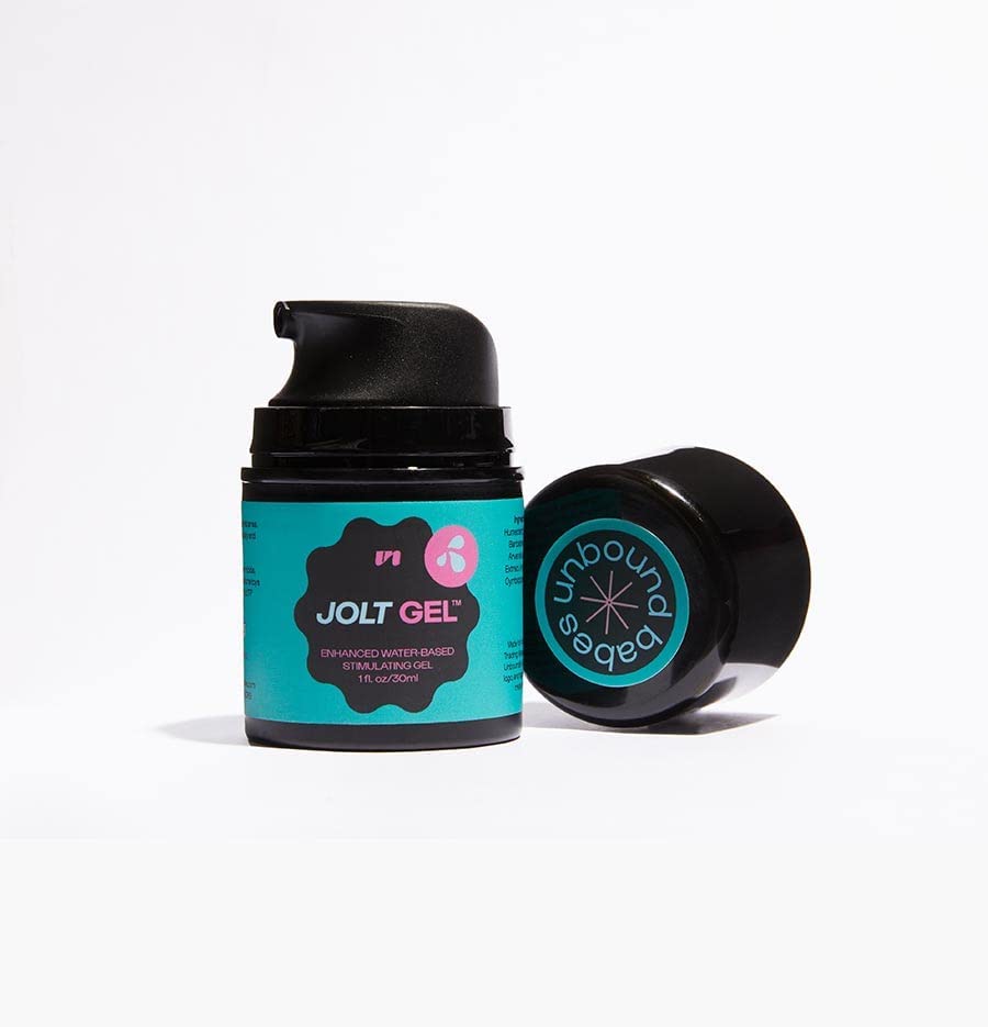Unbound Jolt Gel, 1 oz Bottle – Water Based Personal Gel – Invigorating and Powerful – Vegan, Made with Natural & Organic Ingredients – Gel for Sensitivity - Safe with Condoms