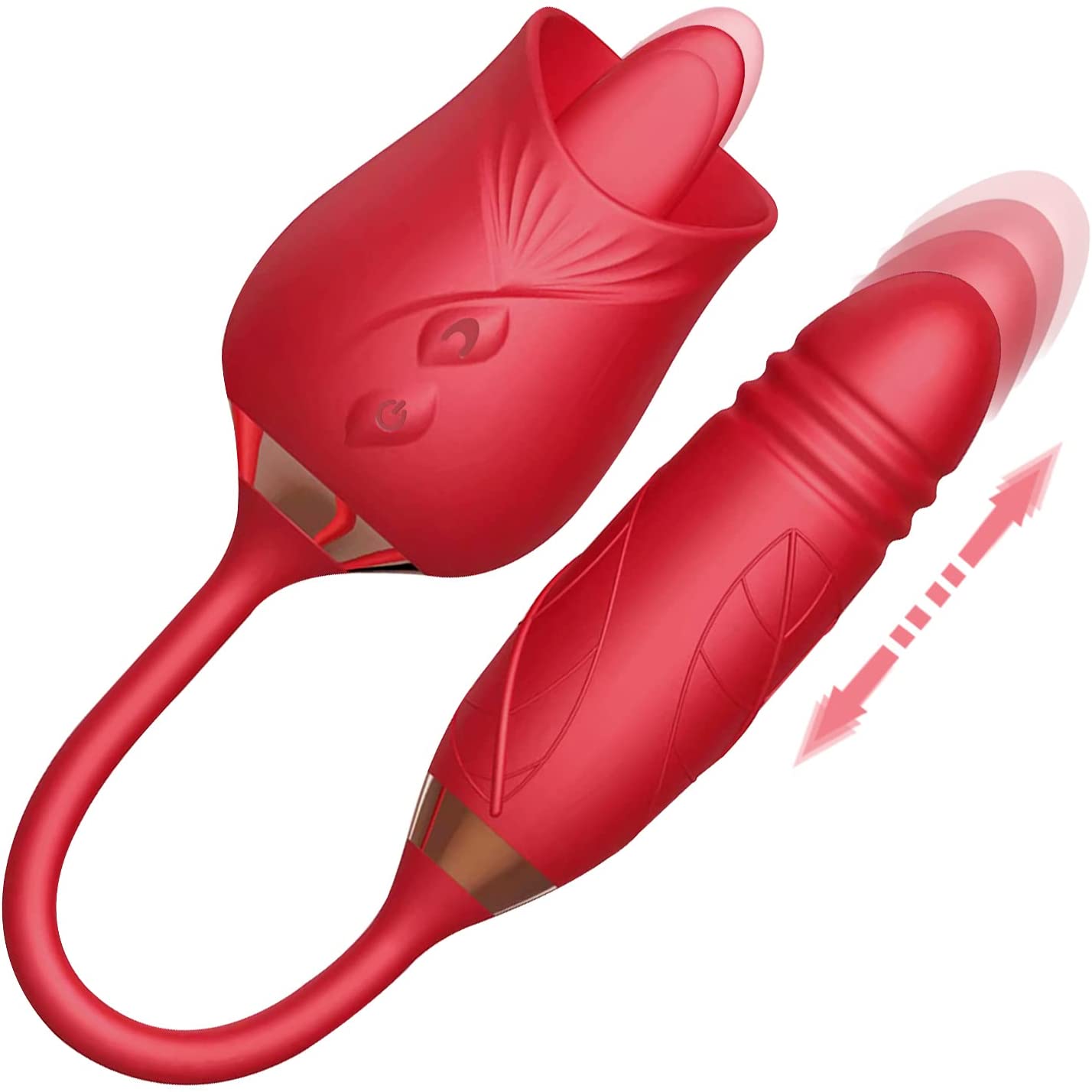 Rose Toy Vibrator with 9 Powerful Vibrations, Waterproof and Rechargeable Sex Toys for Women Sexual Pleasure 2