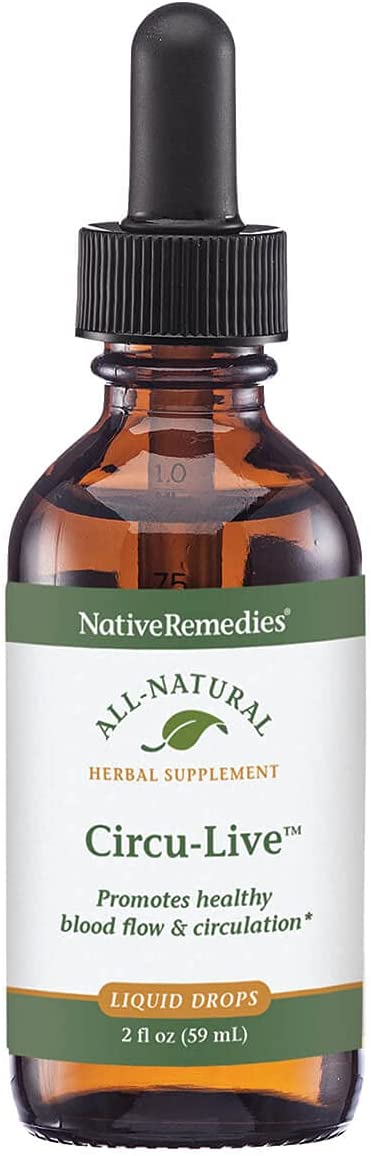 Native Remedies Circu-Live - All Natural Herbal Supplement Promotes Blood Flow and Healthy Circulation, 2 Fl oz.