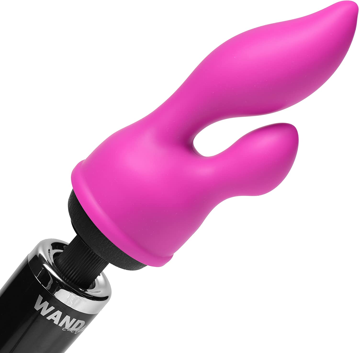 Wand Essentials Euphoria G-spot and Clit Stimulating Silicone Wand Massager Attachment, Pink (ad444)