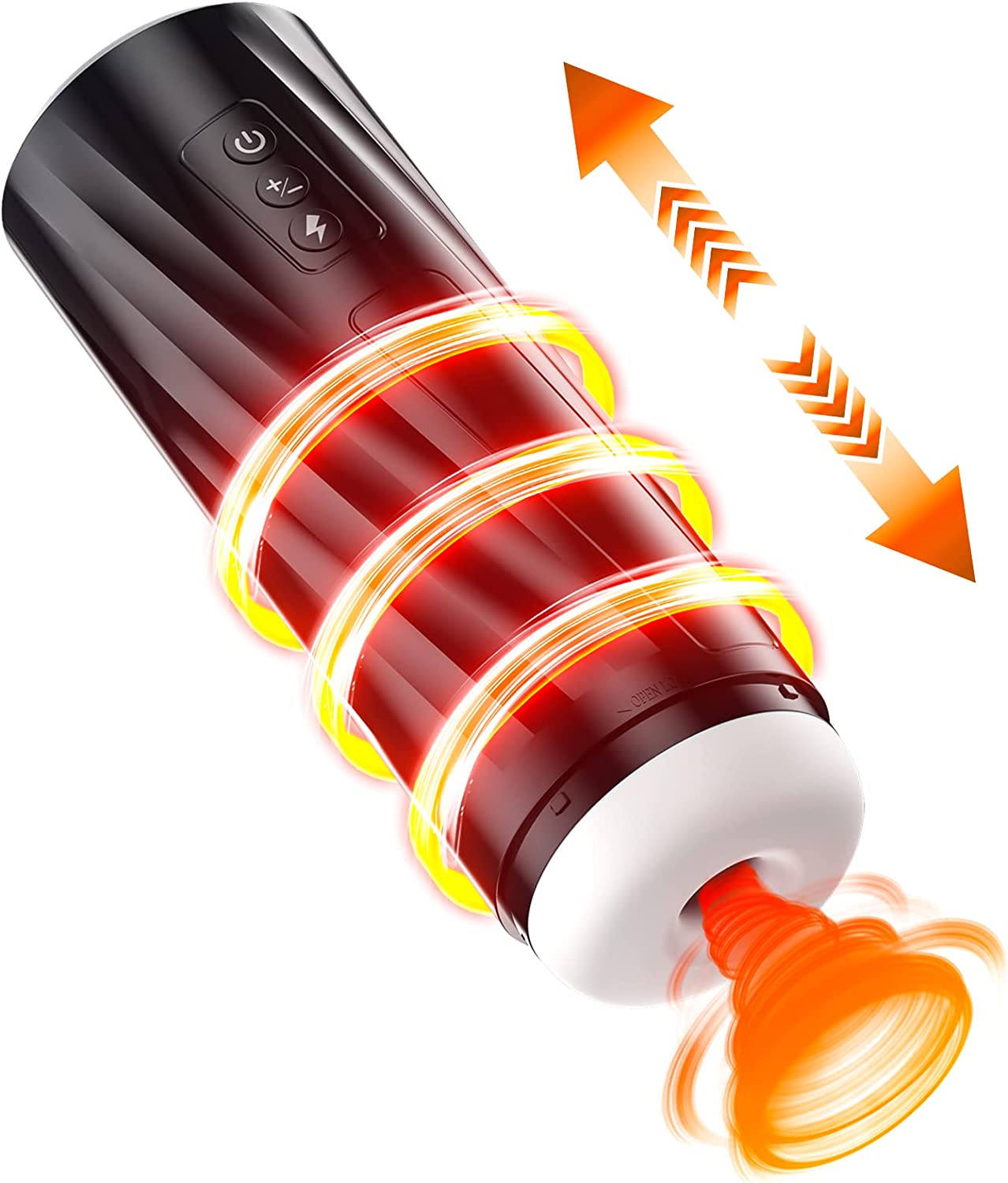 Automatic Male Masturbator, SUPOLA Male Masturbator Cup with 7 Thrusting & Squeezing Modes, Hands-Free Electric Pocket Pussy Male Stroker, 3D Texture TPE Vagina Blowjob Machine, Male Sex Toys for Men