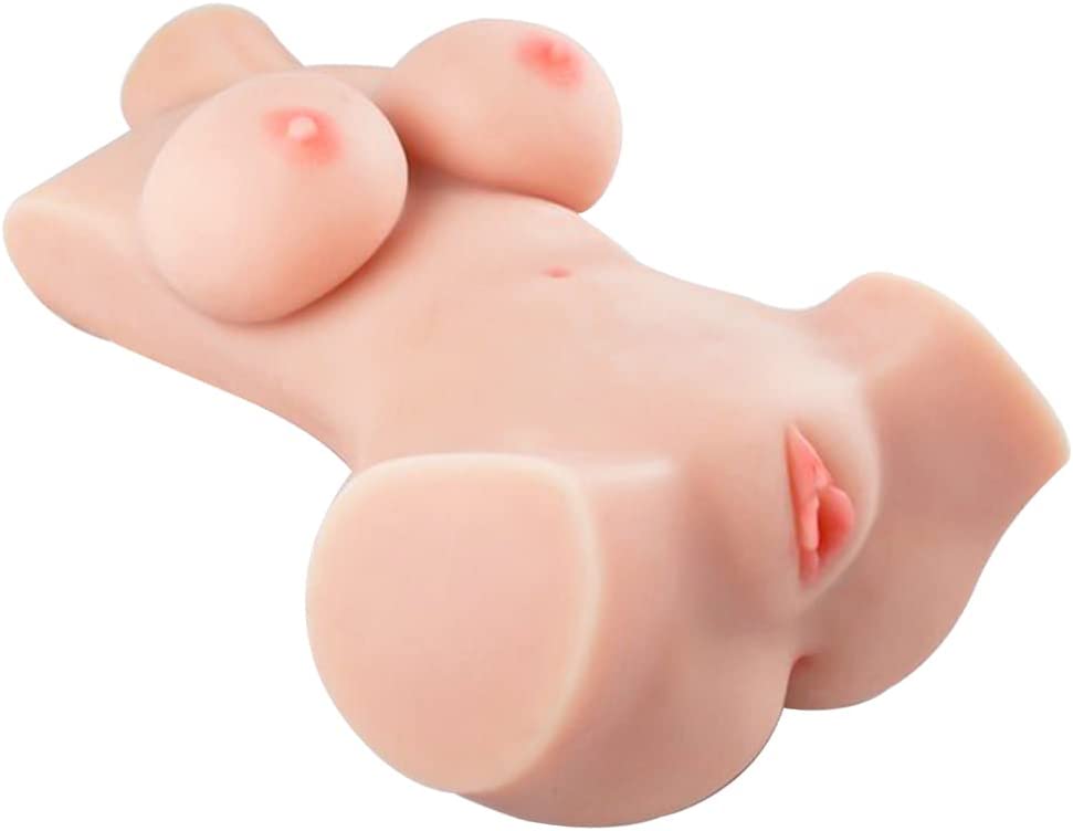 Sex Doll Male Masturbator Toy with Big Ass Boobs Life Size Adult Love Doll with Vaginal Anal Channel for Men Masturbation 19.7”x13.8”