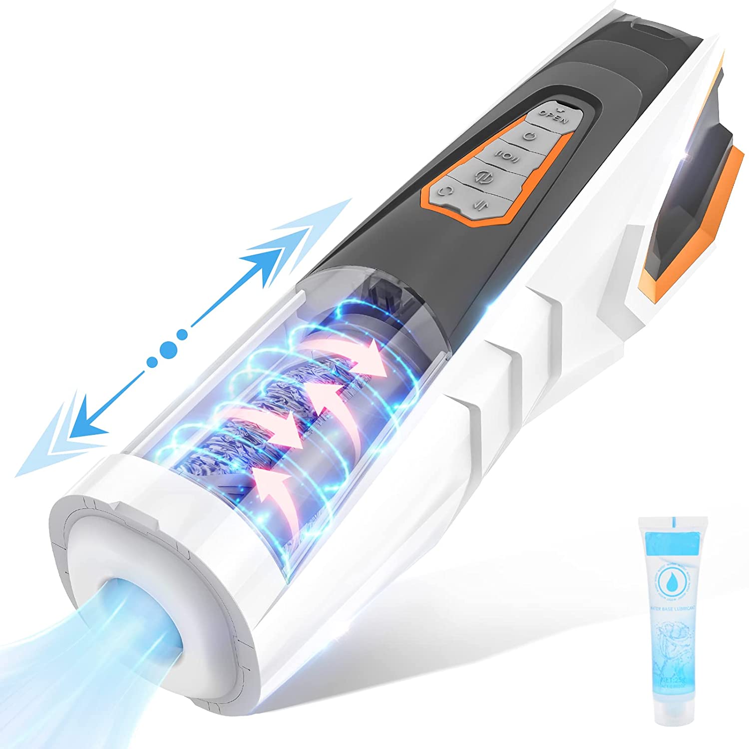 Automatic Rotating Thrusting Male Masturbators - Pocket Pussy Vagina Blowjob Stroker with 11 Strong Modes, Krumppo Masturbation Cup with Ultra Realistic Tunnel, Sex Toys for Men Sexual Pleasure