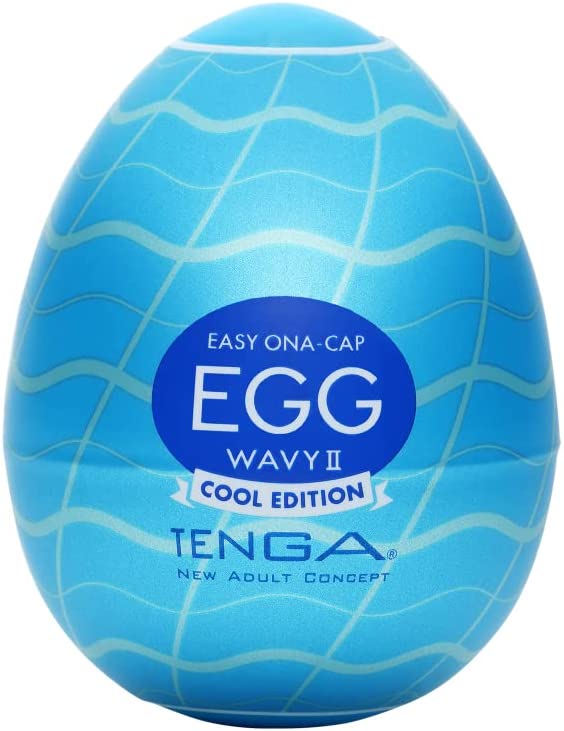 TENGA EGG-013C Wavy II Cool Edition Easy Beat Egg Portable Male Masturbator