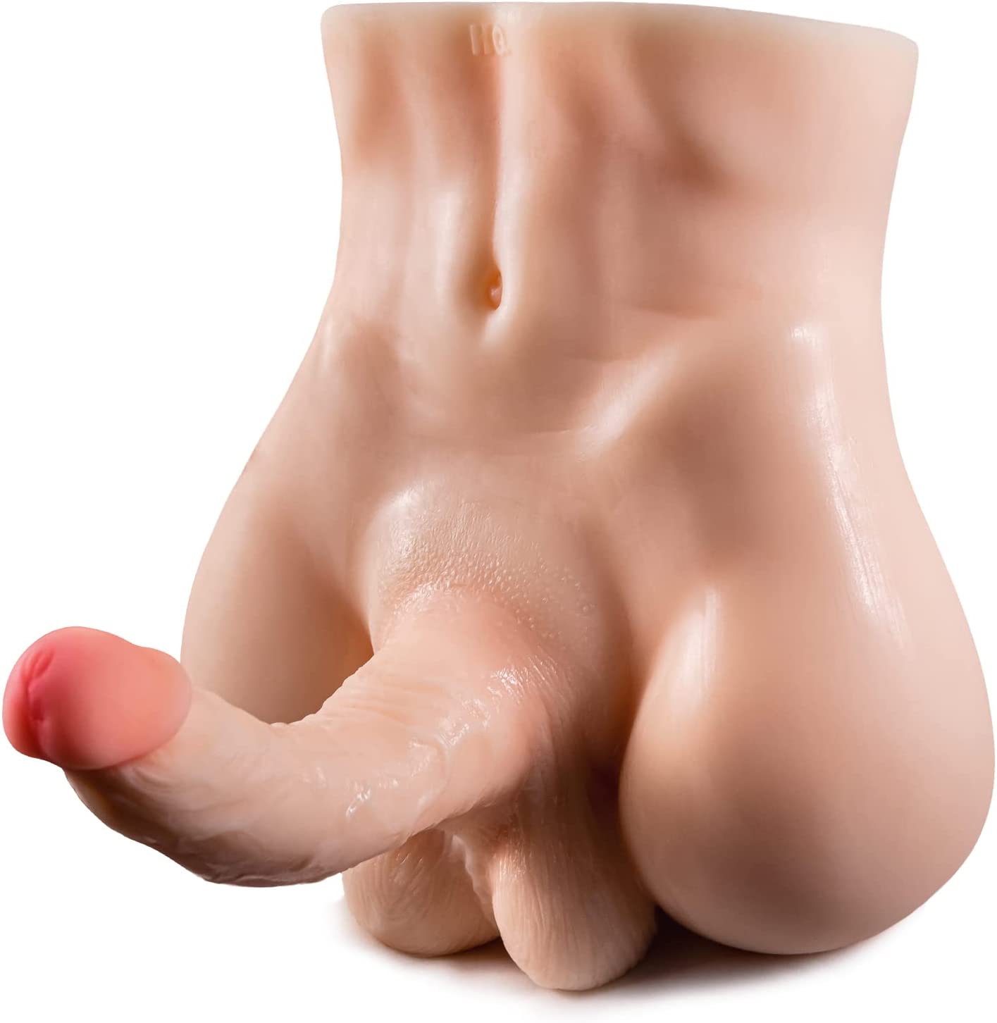 6LB Sex Doll with Realistic Dildo for Women, KUUVAL G-Spot Male Torso Love Doll Female Toy for Pleasure,Couple Unisex Masturbation Sex Fun Dildo 7.8in