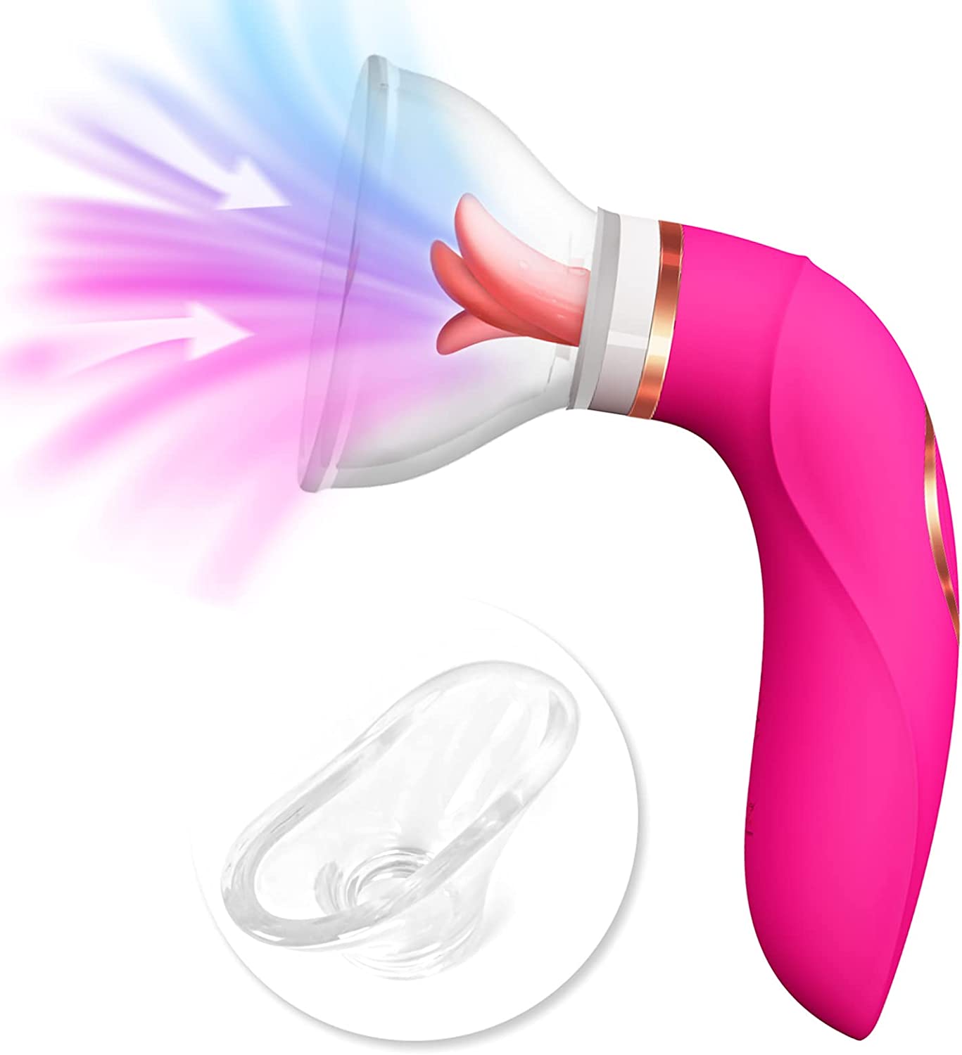 Clitoral Sucking Vibrator Sex Toys with 8 Sucking Modes and 5 Licking Tongue Vibrations, G-spot Nipples Vagina Clitoral Stimulator for Women Rechargeable Adult Toys for Women Couples
