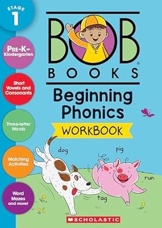 Bob Books - Set 1: Beginning Readers Box Set | Phonics, Ages 4 and up, Kindergarten (Stage 1: Starting to Read)